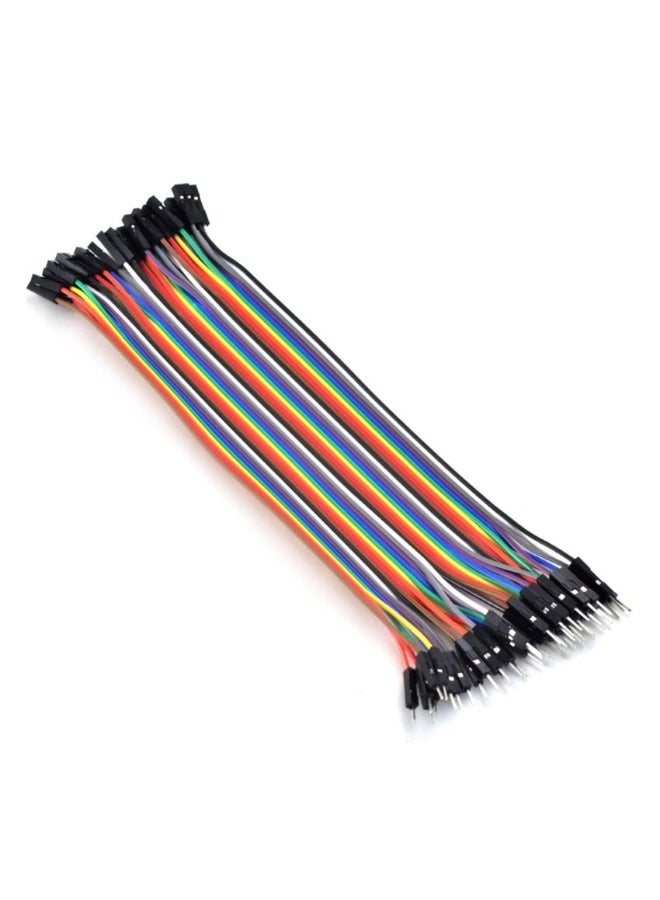Male to Female Jumper Wire Set 20cm Length 40Pcs Flexible Durable